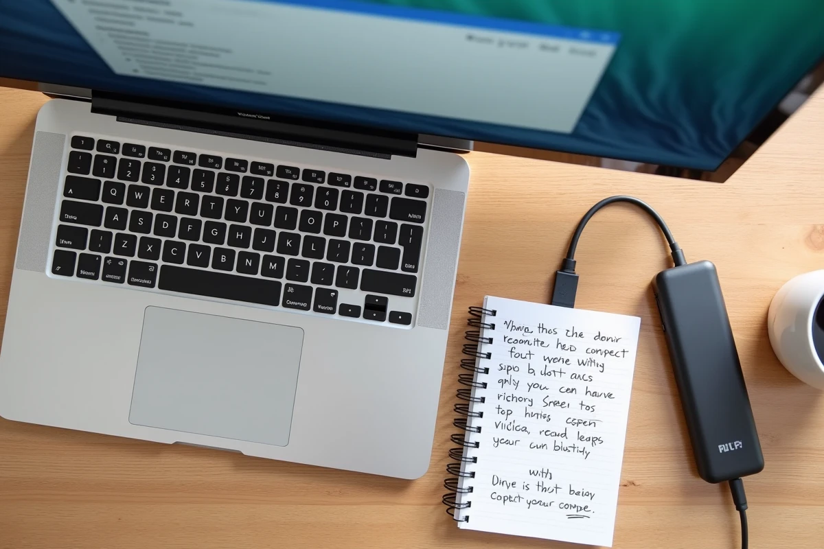 Vue aérienne d'un bureau Mac avec notes de dépannage Silverlight et machine virtuelle Windows